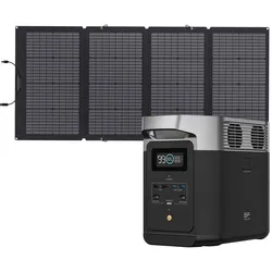 EcoFlow Delta 2 0% MwSt §12 III UstG 1024Wh Powerstation mit 220W Solarpanel