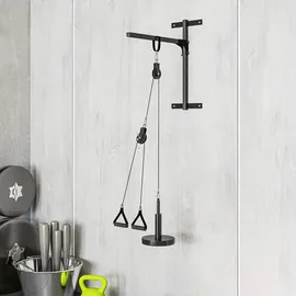 sportnow Latzugmaschine Schwarz