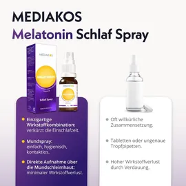 Melatonin Ashwagandha Mediakos Schlaf Spray Vegan
