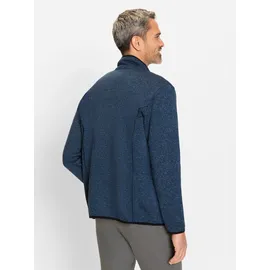 Witt Weiden Fleece-Jacke in blau-meliert | Gr.: 52/54