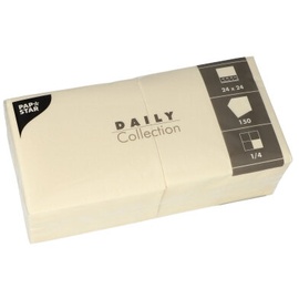 Papstar Servietten Daily Collection champagner 2-lagig 12,0 x 12,0 cm 150 St.