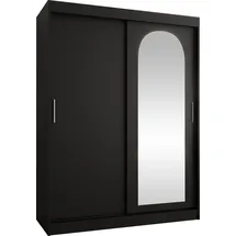 Mirjan24 Schwebetürenschrank Selfie 150 x 0 x 0 cm Schwarz