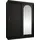Mirjan24 Schwebetürenschrank Selfie 150 x 0 x 0 cm Schwarz