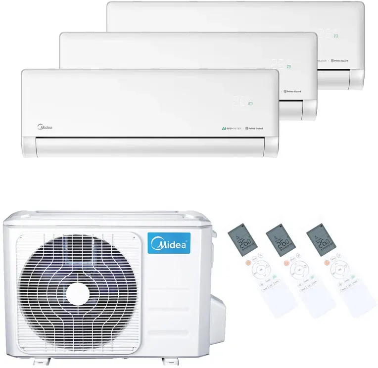 Midea Klimaanlage Solstice Multisplit Set 3 x 2,6 kW - Weiß