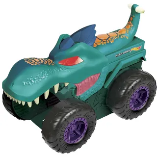 HOT WHEELS Monster Trucks autofressender Mega-Wrex, inkl. 1 Spielzeugauto
