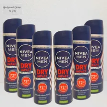 NIVEA Dry Impact Deodorant Spray 6 x 150 ml