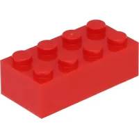 25 Stück LEGO, Teil Nr. 3001 in Rot (Red)