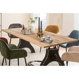 SIT Möbel SIT Esstisch ausdrucksstarke Maserung mit Astlöchern beige