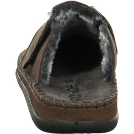 ROHDE Herren Pantoffel Hausschuh Leder Warmfutter Alassio 6790, Größe:47 EU, Farbe:Braun