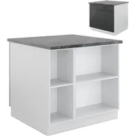 Vicco Kochinsel Fame-Line 90 x 82 x 60 cm Grau