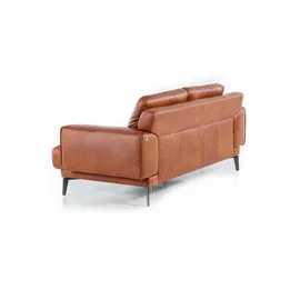 W.Schillig Couch Lederbezug 2-Sitzer Braun