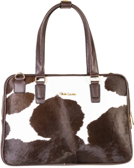 Olivia Lauren Cowhide Business Computertasche mit 15"Laptopfach