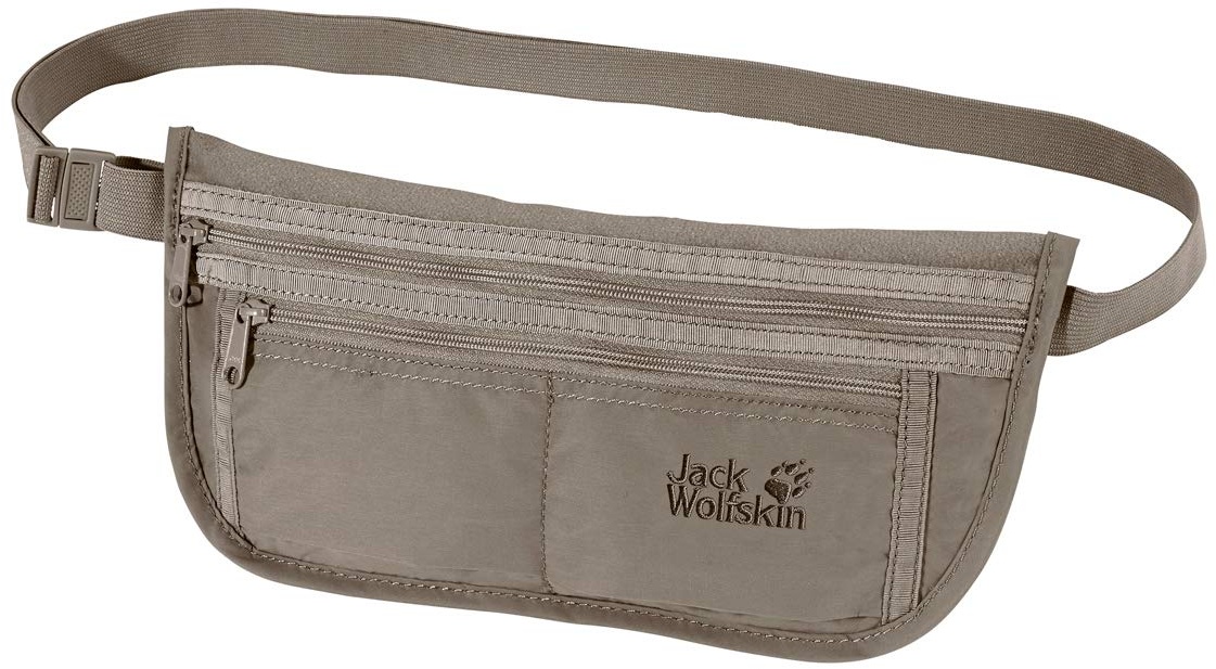 Jack Wolfskin Unisex Hüfttasche De Luxe, silver mink, 13 x 26,5 cm, 84370-590
