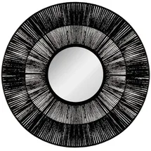 ATMOSPHERA CREATEUR D'INTERIEUR Atmosphera - Spiegel Etnik schwarz - Seil D 76 cm - Schwarz