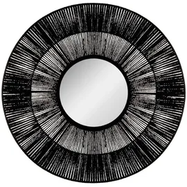 ATMOSPHERA CREATEUR D'INTERIEUR Atmosphera - Spiegel Etnik schwarz - Seil D 76 cm - Schwarz