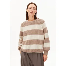ARMEDANGELS KAAGI STRIPES Strickpullover Beige XL