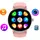 Zeblaze Lily 2 BT 38,80 mm Kunststoffgehäuse Pink Sportarmband Pink One Size