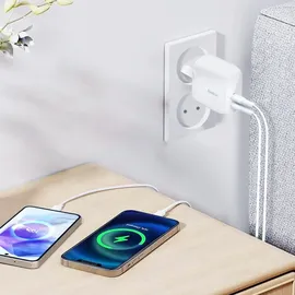 Belkin BoostCharge Pro USB-C Dual, Power Del.weiß WCB010vfWH