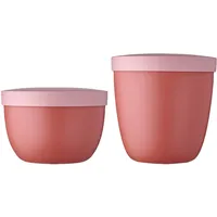 Mepal Ellipse Snackpot rosa 0,35 l 2-teiliges Set