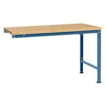 Manuflex Ansatztisch UNIVERSAL Spezial, Tischplatte Multiplex, 1500x1000, brillantblau