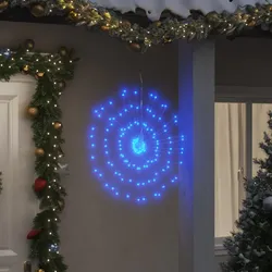 Weihnachtsbeleuchtung Feuerwerk 140 LEDs Blau 17 cm