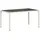 vidaXL Gartentisch mit Glasplatte Weiß 150x90x75 cm Poly Rattan