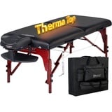 Master Massage 71cm Montclair Mobil Massageliege ThermaTop Integriertes Heizsystem Klappbar Massagebett Massagebank Kosmetikliege Portable Beauty Bed Holzbeine Tragetasche Paket