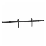 vidaXL Schiebetürbeschlag-Set 152,5 cm Schwarz