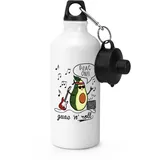 Guac N Rolle Avocado SPORTS Getränkeflasche Zelten - Lustig Rock Musik Avocado