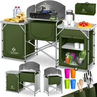 Kesser KESSER® Campingschrank, Campingküche mit Aluminiumgestell inkl.Tragetasche Kocherschrank für