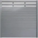 BM Massivholz Sichtschutzelement 180 x 180 cm grau Massivholz