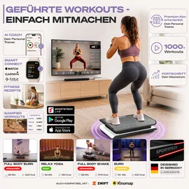 Sportstech sVibe Lite Vibrationsplatte Schwarz