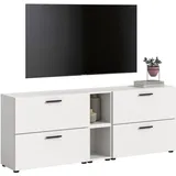 xonox.home Xonox Wohnwand, Weiß, Holzwerkstoff, 176x67x34 cm Wohnzimmer, Wohnwände, Anbauwände