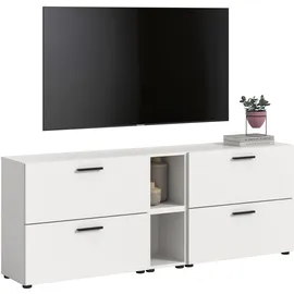 xonox.home Xonox Wohnwand, Weiß, Holzwerkstoff, 176x67x34 cm Wohnzimmer, Wohnwände, Anbauwände