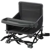 Bambisol Chaizounette 2-in-1 Sitzerhöhung für unterwegs, mit Tragetasche, schnell zusammenklappbar, kompakt in Schwarz