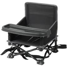 Bambisol Chaizounette 2-in-1 Sitzerhöhung für unterwegs, mit Tragetasche, schnell zusammenklappbar, kompakt in Schwarz