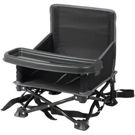 Bambisol Chaizounette 2-in-1 Sitzerhöhung für unterwegs, mit Tragetasche, schnell zusammenklappbar, kompakt in Schwarz