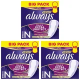 Always Dailies Extra Protect Slipeinlagen Damen, Normal (48 Binden) Giga Pack, geruchsneutralisierend, atmungsaktiv, flexibel (Packung mit 3)