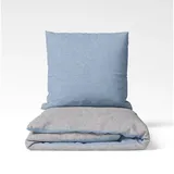 Setex Wendebettwäsche »Feinbiber« 2 Stk. tlg. mit Wendefunktion, blau