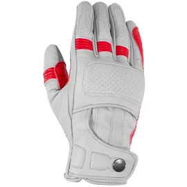 Rusty Stitches Calvin Handschuhe, grau-rot, Größe S