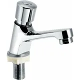Chrom-Wasserhahn mit selbstschließendem Zeitfluss, wassersparend, Zeitverzögerung für Waschbecken, Waschbecken, Wasserhahn für Küche, Badezimmer,