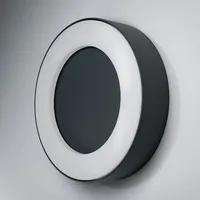 LEDVANCE LED Wandleuchte Aluminium 4,5 cm spritzwassergeschützt grau