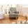 Massivmoebel24 Sessel Chesterfield Leder 84 x 84 x 94 cm Grau