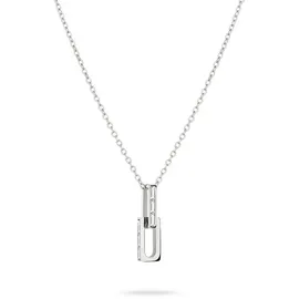 Liebeskind Berlin The Festive Mini Link Sparkle Kette mit Anhänger Edelstahl Silber