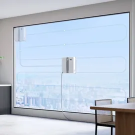 Ecovacs WINBOT Mini Fensterputzroboter, kompaktes Design, Doppel-Düsen mit Ultraschall-Zerstäubung, 9-Stufen-Schutzsystem, intelligente Pfadplanung, 3 Reinigungsmodi, Anti-Rutsch-System, Grau