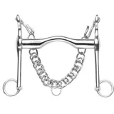 Sprenger FC Spezialkandare Edelstahl 12,5 cm Silber/Weiß