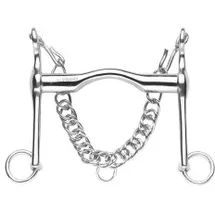 Sprenger FC Spezialkandare Edelstahl 12,5 cm Silber/Weiß