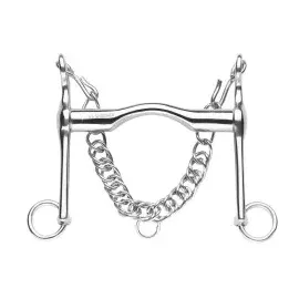Sprenger FC Spezialkandare Edelstahl 12,5 cm Silber/Weiß