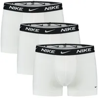 Nike Herren Everyday Cotton Stretch Trunks 3Pk, white XS