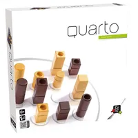Gigamic Quarto, Familienspiel, Holzspiel, 2 Spieler, Ab 8+ Jahren,